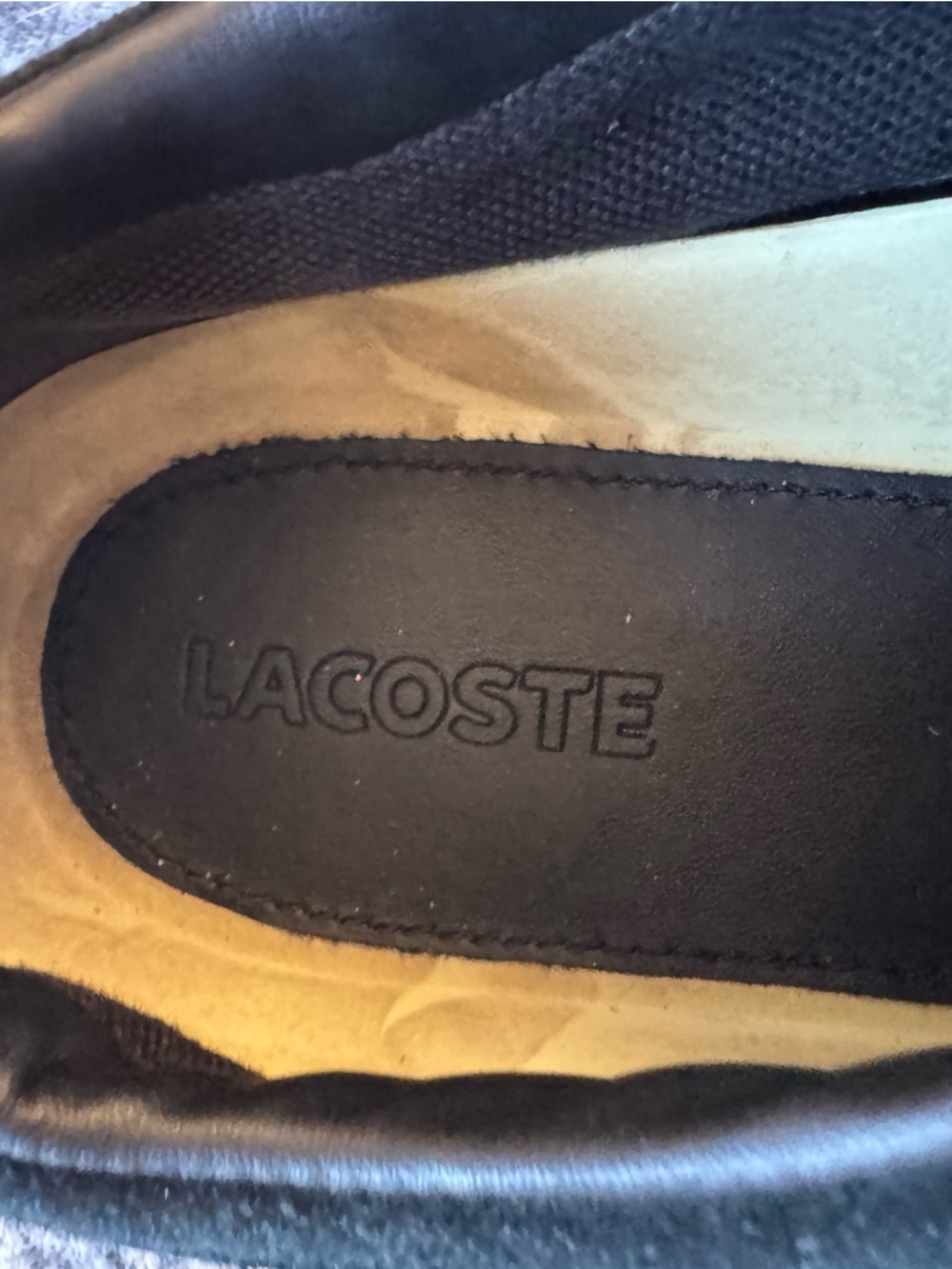 Lacoste Men's Black Leather & Suede Low-Top Sneakers - Picture 2 of 9